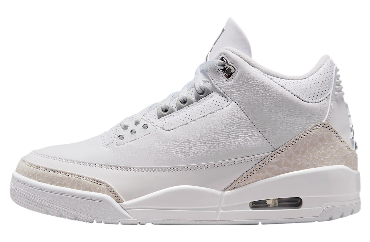 Air Jordan 3 Pure Money White / Metallic Silver