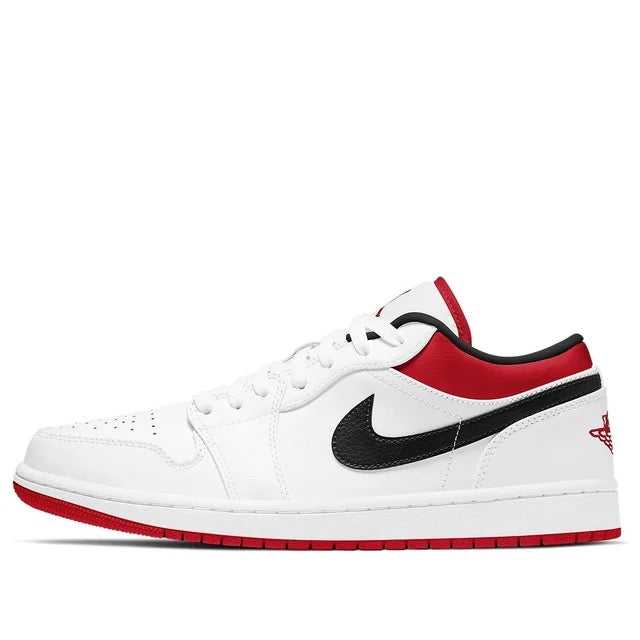 Air Jordan 1 Low White University Red Black
