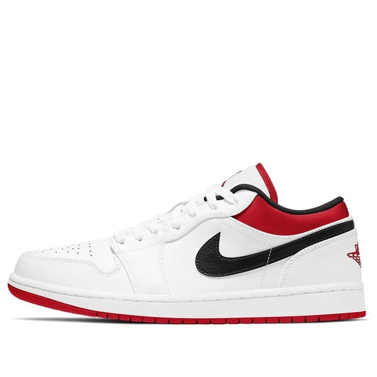 Air Jordan 1 Low White University Red Black
